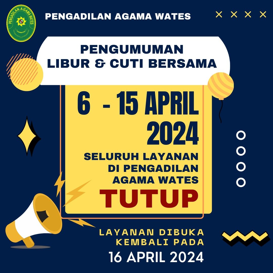Pengumuman Lebaran 1445 H